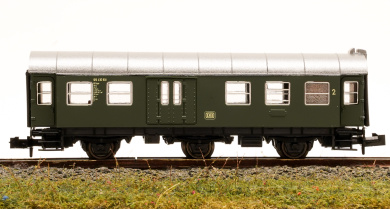 Roco 24206 (N) – 2. Klasse Umbauwagen mit Gepäckabteil BD3yge-54 der DB 