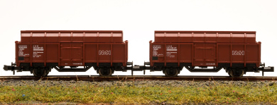 Minitrix 13249 – Wagen-Set mit zwei Kokswagen (NMH) der DB 