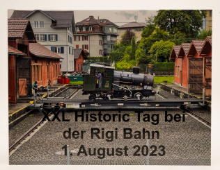 Fotobuch XXL Historic Tag bei der Rigi Bahn 1. August 2023 