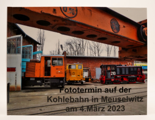 Fotobuch der Kohlebahn in Meuselwitz am 04. März 2025 