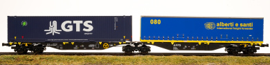 B-models 59402 – Doppel-Containertragwagen Sggmrss 90 der GTSR 