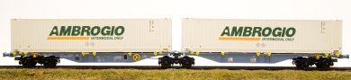 B-models 59302 – Doppel-Containertragwagen Sggmrss 90 der AMBR 