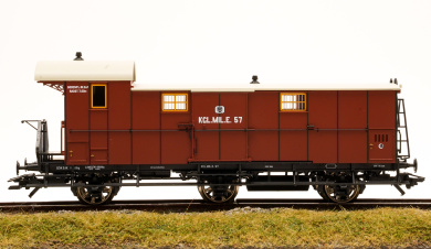 Fleischmann 506701 K (H0) – Gepäckwagen der Königlich Preußische Militär-Eisenbahn (Kgl.Mil.E.) 