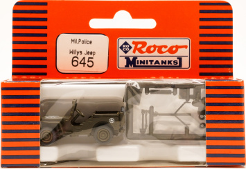 Roco 645 (1:87) – Militär Polizei, Willys Jeep, US Army 
