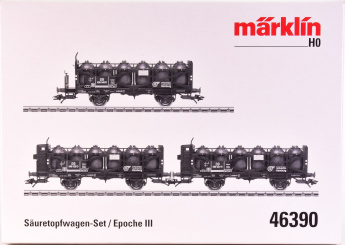 Märklin 46390 – 3-teiliges Säuretopfwagen-Set der DB 