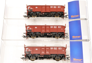 Roco 66153 (AC) – 3-teiliges Schiebedachwagen-Set Tcs 850 der DB 
