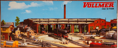 Vollmer 5758 (1:87) – Bausatz Ringlokschuppen, 6-ständig 