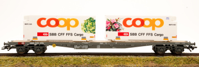 HAG 73016 (AC) – Flachwagen Sgs -COOP- der SBB 