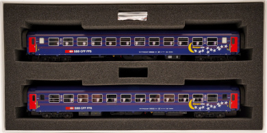 LS Models 47226 – 2-teiliges RIC-Wagen-Set UIC-X Bpm -Sleeperette- der SBB 