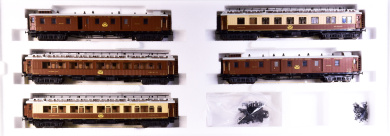 Märklin 42755 – 5-teiliges Schnellzugwagen-Set CIWL Orient-Express, Innenbeleuchtung 