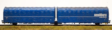 Rivarossi HR6600 – 2er Set Schiebeplanenwagen Lails -Ausiliare Milano- der FS 