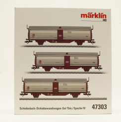 Märklin 47303 – 3-teiliges Schiebedach-/Schiebewandwagen-Set Tbis de SJ 