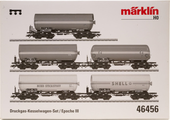 Märklin 46456 – 5-teiliges Druckgas-Kesselwagen-Set der DB 