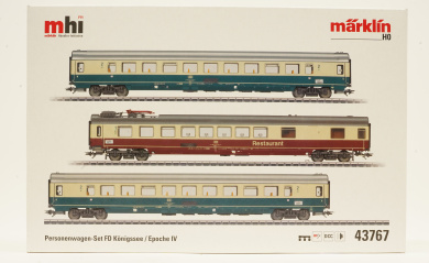 Märklin 43767 – 3-teiliges Personenwagen-Set -FD Königssee- der DB 