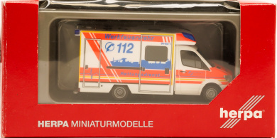 Herpa 092340 (1:87) – Mercedes-Benz Sprinter Fahrtec Rettungswagen Werkfeuerwehr Salzgitter 