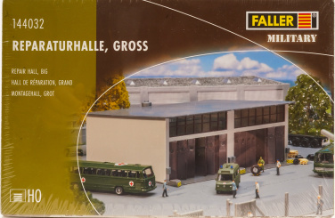 Faller 144032 (1:87) – Bausatz Military Reparaturhalle, gross 