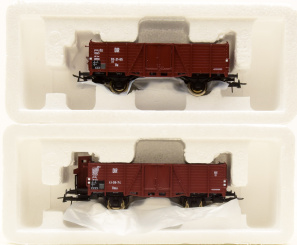 Roco 45950 – 2-teiliges Set offene Güterwagen Typ c2 der (D)DR 