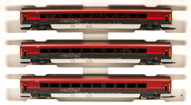Roco 64192 – 3-teiliges Wagen-Set Railjet -Spirit of Venezia- der ÖBB, Innenbeleuchtung 