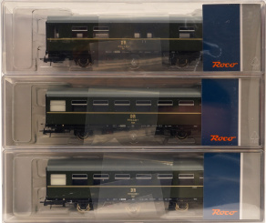 Roco 6200009 (DC) – 3-teilges Personenwagen-Set Dage, Baage und Bage der (D)DR 