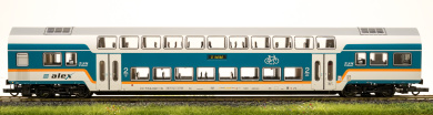 Roco 6200104 (DC) – Doppelstockwagen DBpz der alex / Länderbahn GmbH, mit Innenbeleuchtung 