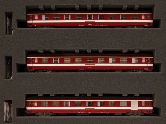 REE Modeles VB-119 (DC) – Personenwagenset A9 und A7D der SNCF, mit Innenbeleuchtung 