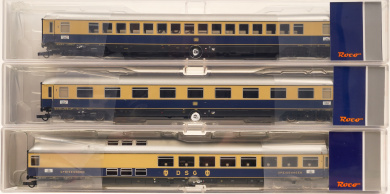 Roco 74049 – 3-teiliges Schnellzugwagen-Set F 21 -Rheinpfeil- der DB 