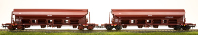 Roco 67277 – 2-teiliges Schwenkdachwagen-Set -Getreide- der DB AG 