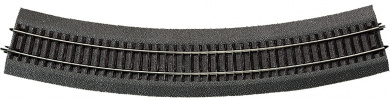 Roco 42526 – Gebogenes Gleis R6, 30° mit Bettung 