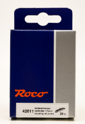 Roco 42611 – 24x Kunststoff-Isolierschienenverbinder für ROCO LINE-Gleise 