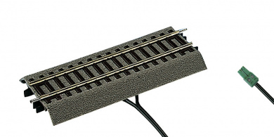 Roco 42517 – Digital-Anschlussgleis mit Bettung, Länge 115 mm 