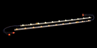 ESU 50700 –  Innenbeleuchtungs-Set analog mit Schlusslicht, 255mm, 11 LEDs, -Warm White- 