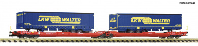 Fleischmann 6660050 (N) – Doppeltaschen-Gelenkwagen T3000e -LKW Walter- der DB AG 