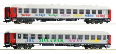 Roco 6200099 – 2-teiliges Reisezugwagen-Set der Snälltåget 