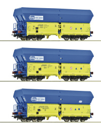 Roco 6600136 – 3-teiliges Selbstentladewagen-Set Falns der PKP 