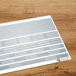 Mobax DE-W-03-H0 – Linien-Set 1 – Landstraße weiß 