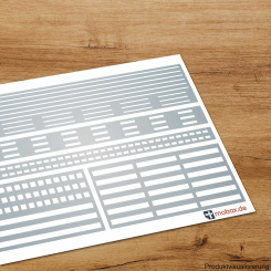Mobax DE-W-04-H0 – Linien-Set 2 – Landstraße weiß 