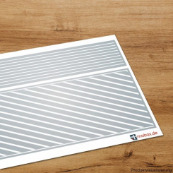 Mobax DE-W-25-H0 – Sperrflächen-Set, schmal (inkl. Übertragungsfolie) 