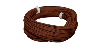 ESU 51948 – Hochflexibles Kabel, Durchmesser 0,5mm, AWG36, 10m Wickel, Farbe braun 
