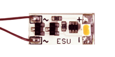 ESU 50704 – Innenbeleuchtung Führerstand, 1 LED Warm weis, 15,0mm x 6,9mm x 2,3 mm 