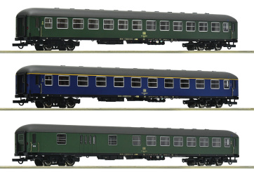 Roco 6200051 – 3-teiliges Schnellzugwagen-Set D 377 Hispania-Express der DB 