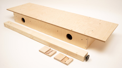 BraucheModellbahn BM300009 – Modul Anbauteil 100 x 30 cm, inkl. Modulfuß 80 cm 