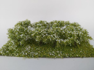 miniNatur 252-25 – Sträucher blühend weiß, Höhe 3 cm, 8 Stück 