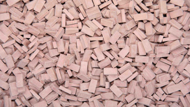 Juweela 28021 (H0) – Ziegel (NF), rot mittel, ca. 3000 Stück 