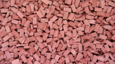 Juweela 28026 (H0) – Ziegel (NF), rot dunkel, ca. 3000 Stück 