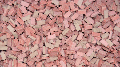 Juweela 28031 (H0) – Ziegel (NF), rot mix, ca. 3000 Stück 