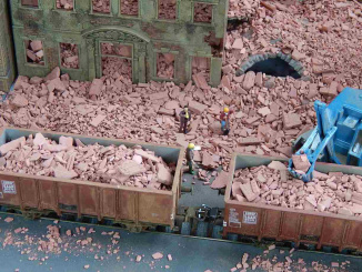 Juweela 28125 (H0) – Bauschutt / Trümmer, rot, 25g 