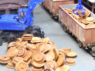 Juweela 28178 (H0) – Radrollen rostig, 25g 