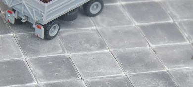 Juweela 28360 (H0) – Industrie Schwerlast-Betonplatten (80 Stück) 