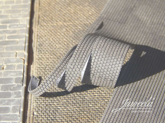 Juweela 28369 (H0) – FLEXYWAY Pflaster Kleinpflaster Rinne Gehweg, 1 Segment 