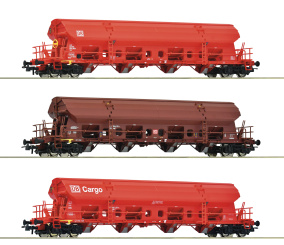 Roco 6600153 – 3-teiliges Schwenkdachwagen Set der DB AG 